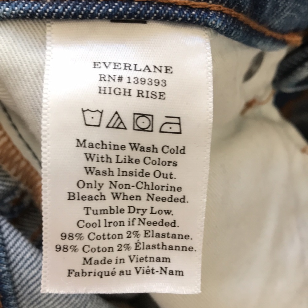 Everlane Ankle Jeans sz 27 ankle excellent condition  medium blue wash 5 pocket - Picture 10 of 10